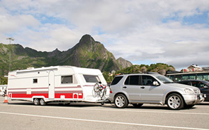 towing a camper - shutter